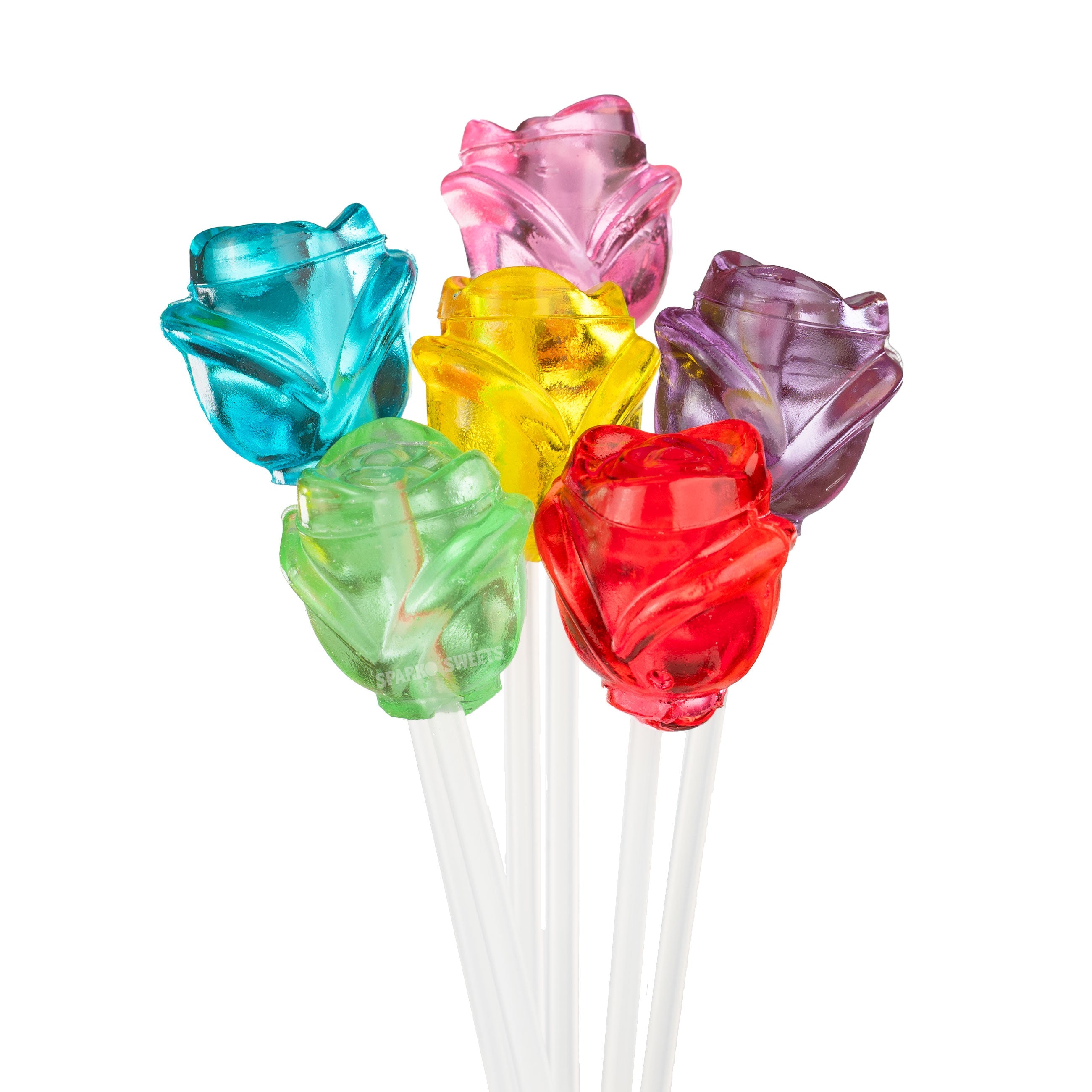 3D Rose Twinkle Lollipops (100 Pops)