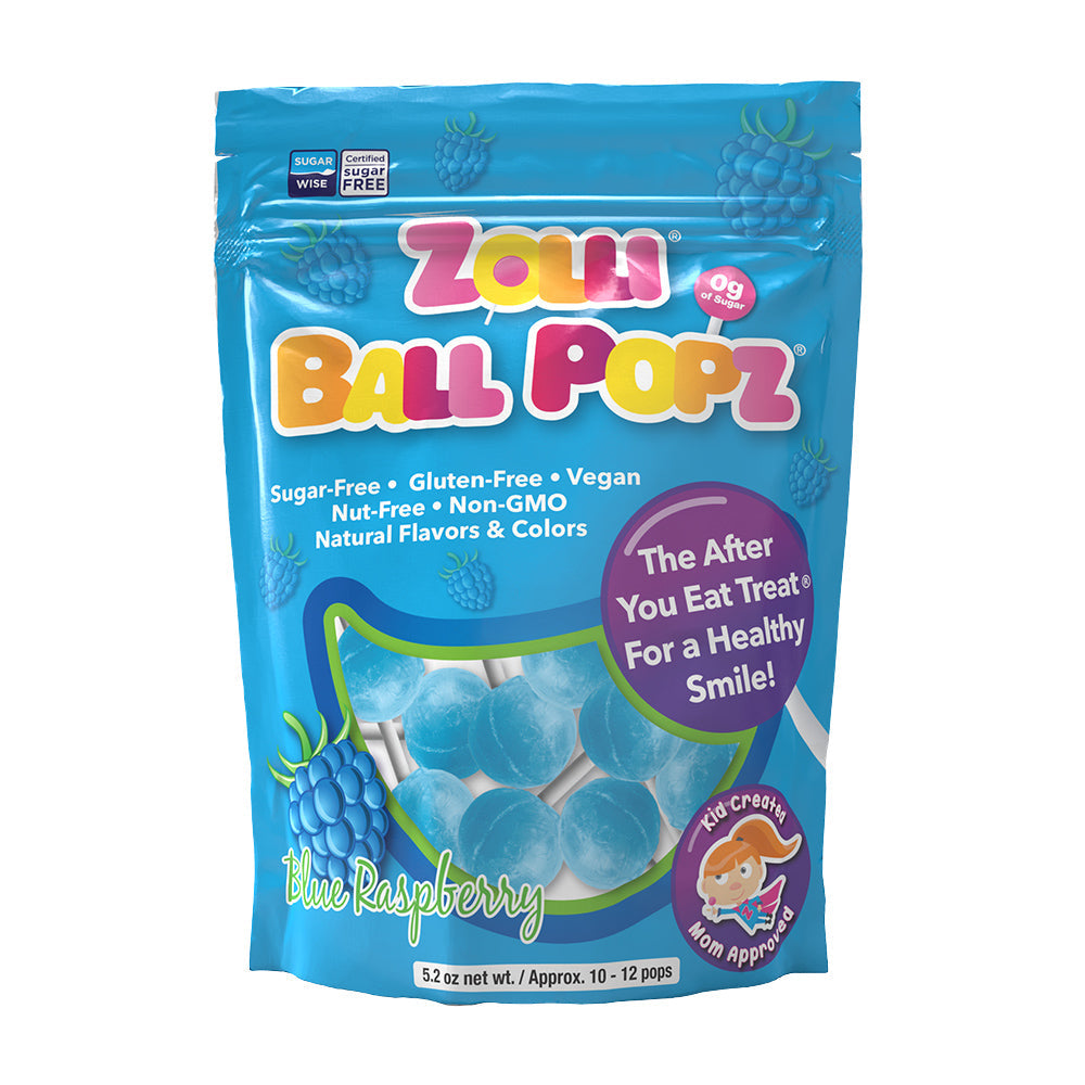 Zolli® Ball Popz Sugar Free Lollipops Blue Raspberry 5.2oz