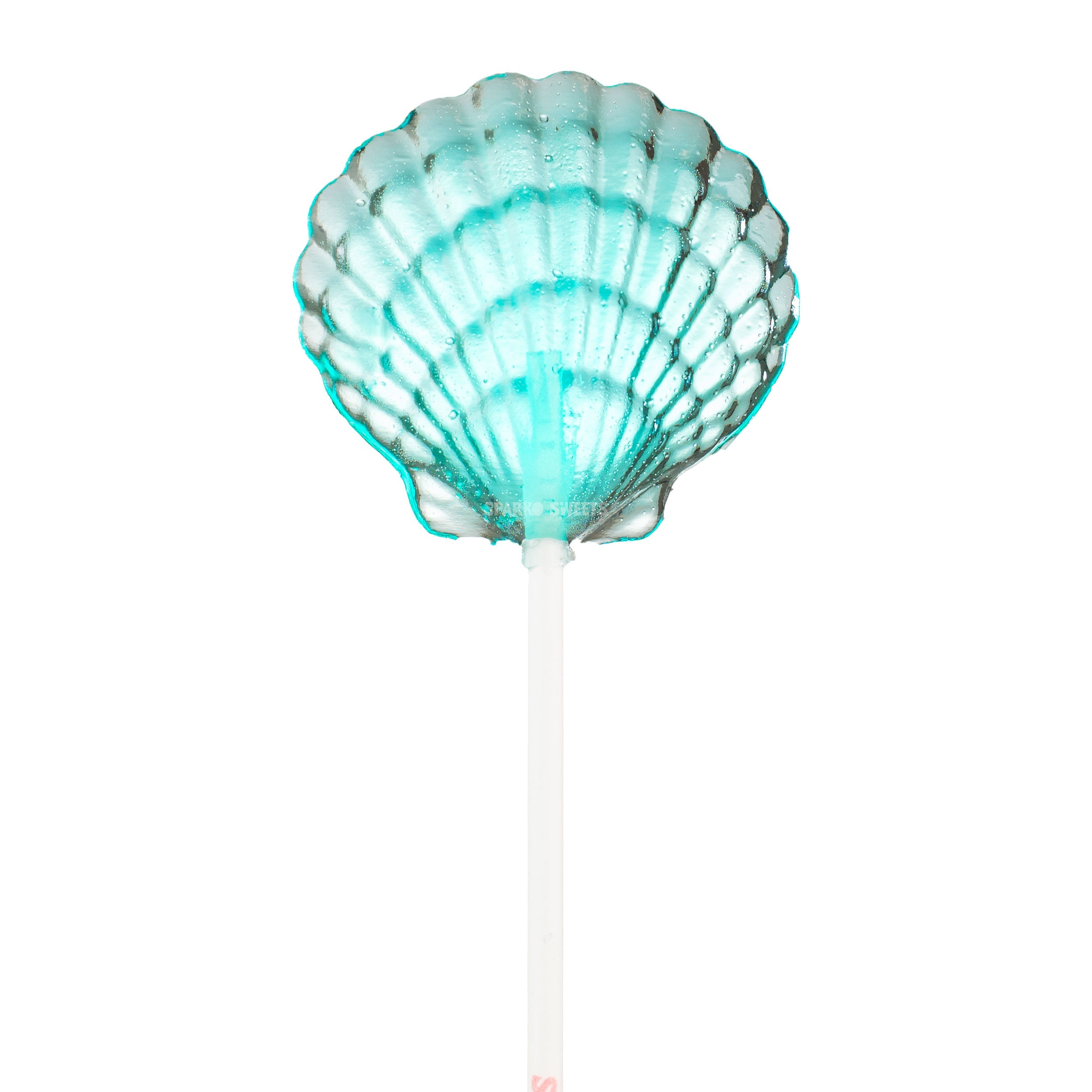 Baby Blue Clam Shell Lollipops - Blue Raspberry (24 Pieces)