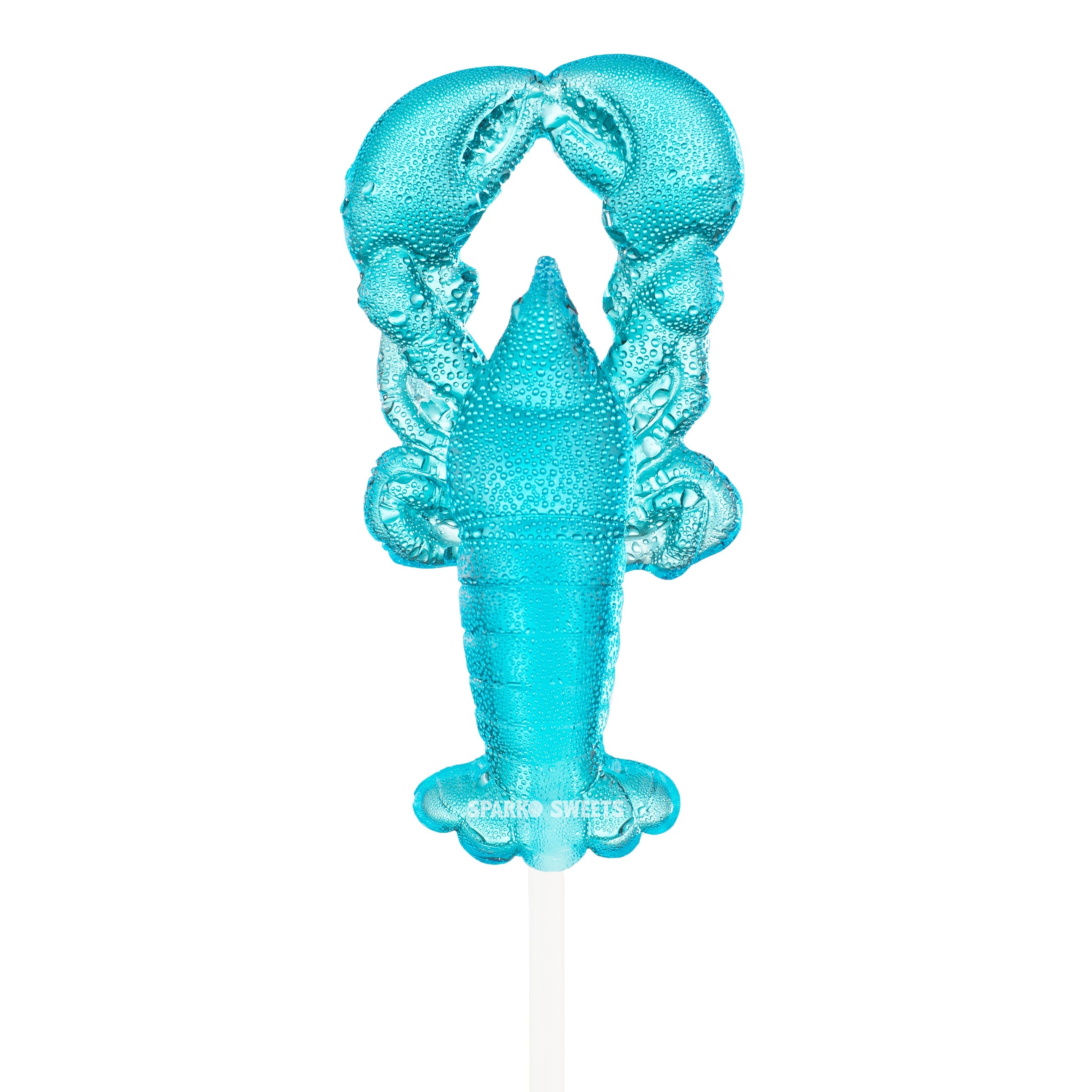 Baby Blue Big Lobster Lollipops - Blue Raspberry (24 Pieces)